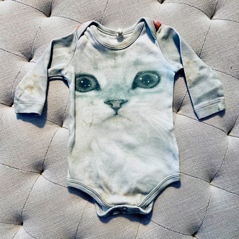 PopUpShop 0-3m cat bodysuit
